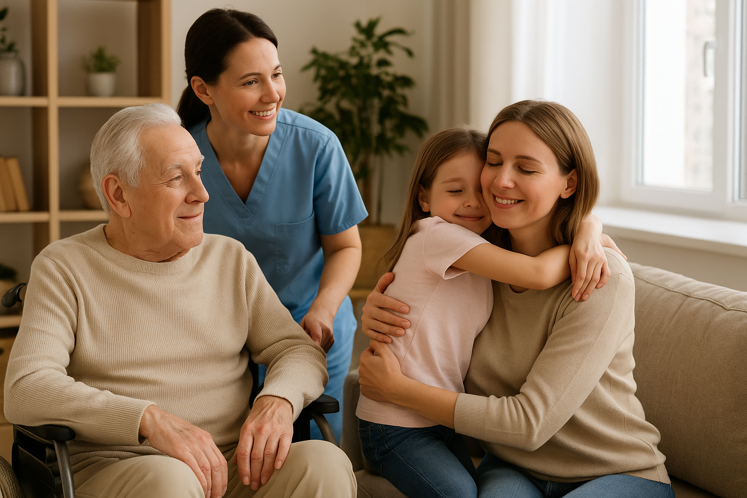 Titelbild zu „Entlastung für pflegende Eltern: Mehr Zeit für Familie dank häuslicher Betreuung aus Osteuropa“